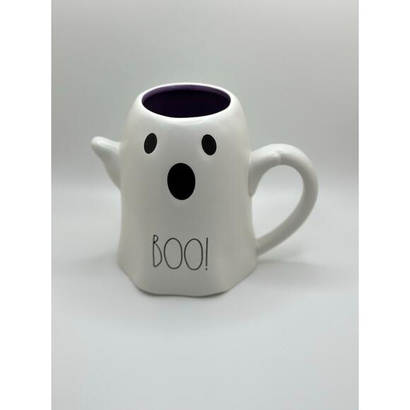 BOO Ghost Mug, Rae Dunn Ghost Mug BOO - Picture 2 of 3